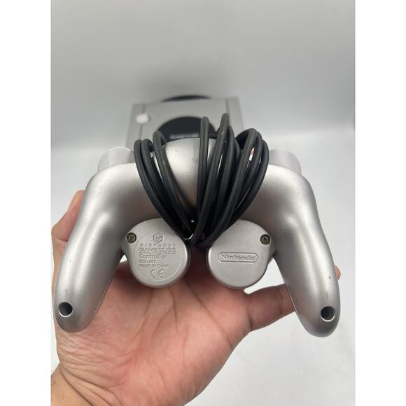 Nintendo Game Cube Platinum Silver Console With Controller - Tested Works - Picture 6 of 15
